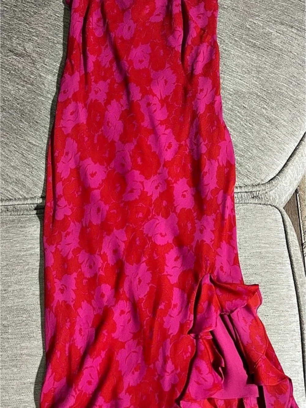 Ann Taylor Floral Maxi Dress in Pink Size 8